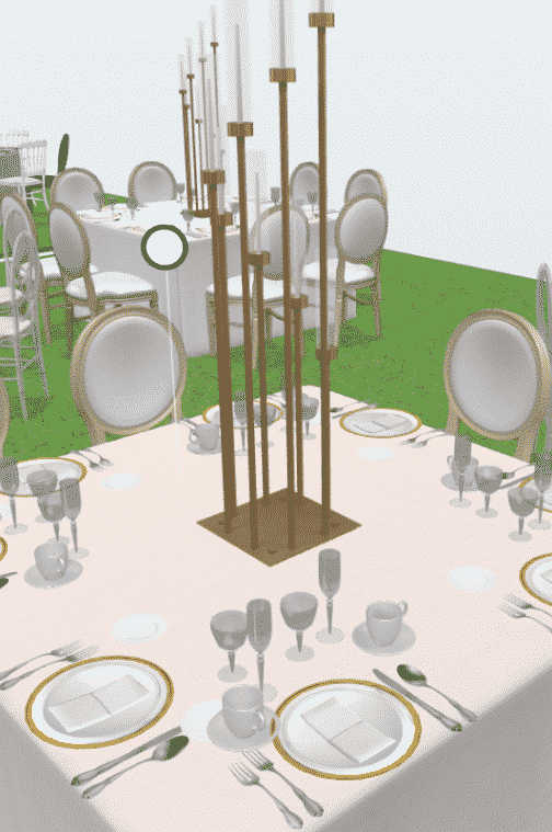 Boceto Digital Fiestas y Eventos Render 3D